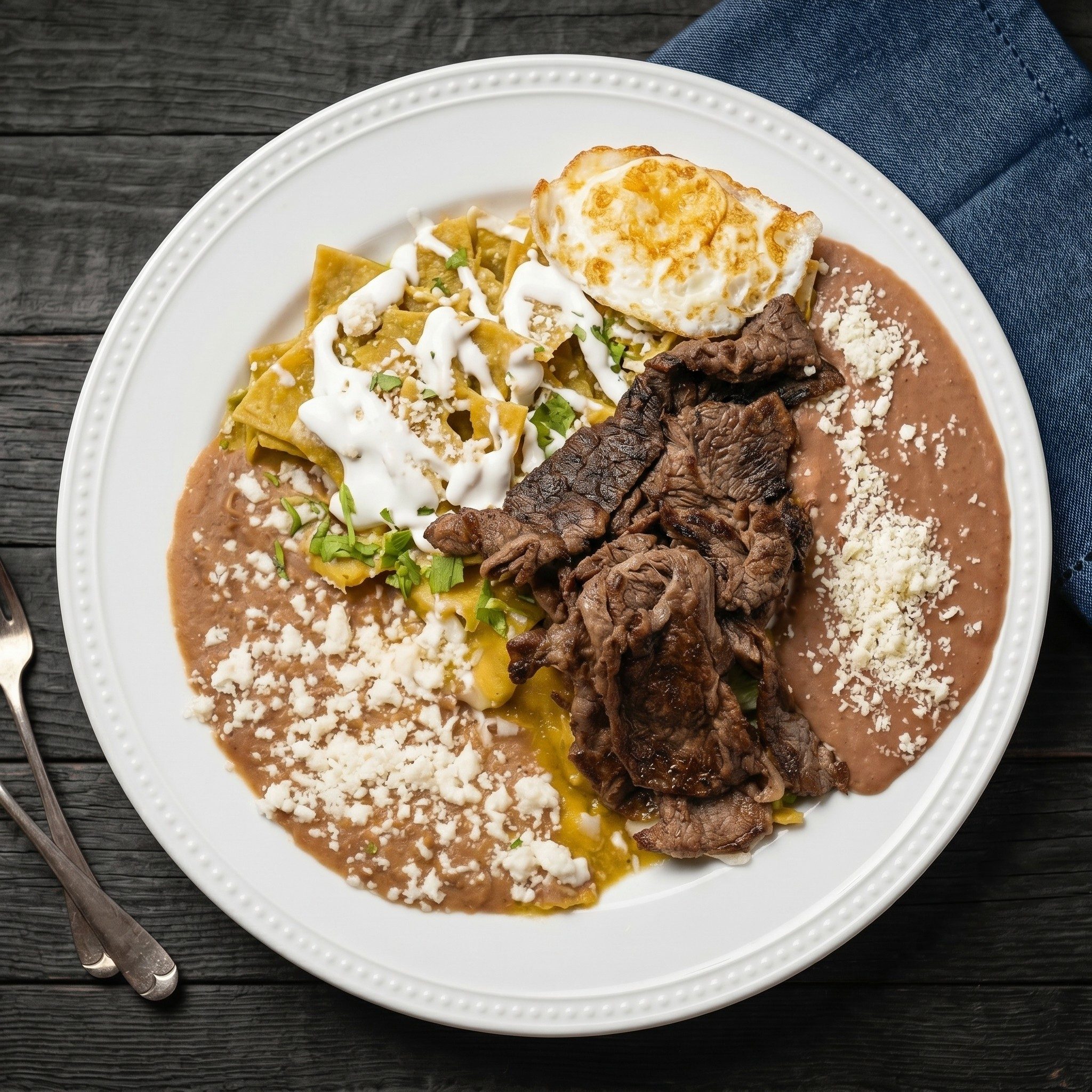 Chilaquiles Con Carne Asada.