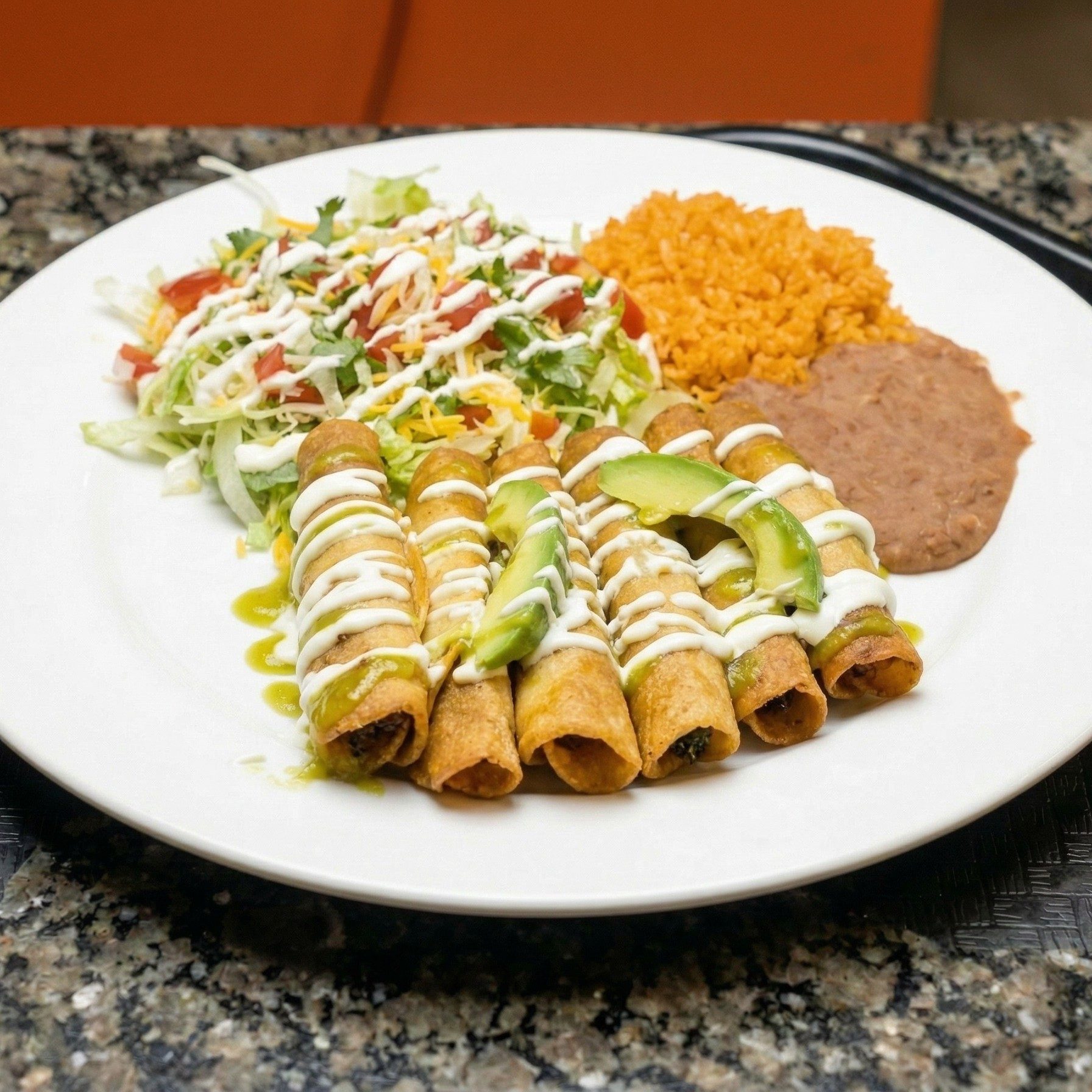 Flautas Mexicanas.