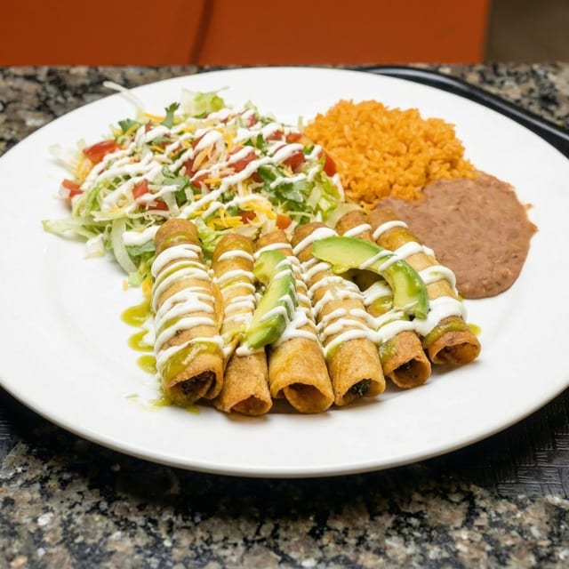 Flautas Mexicanas.