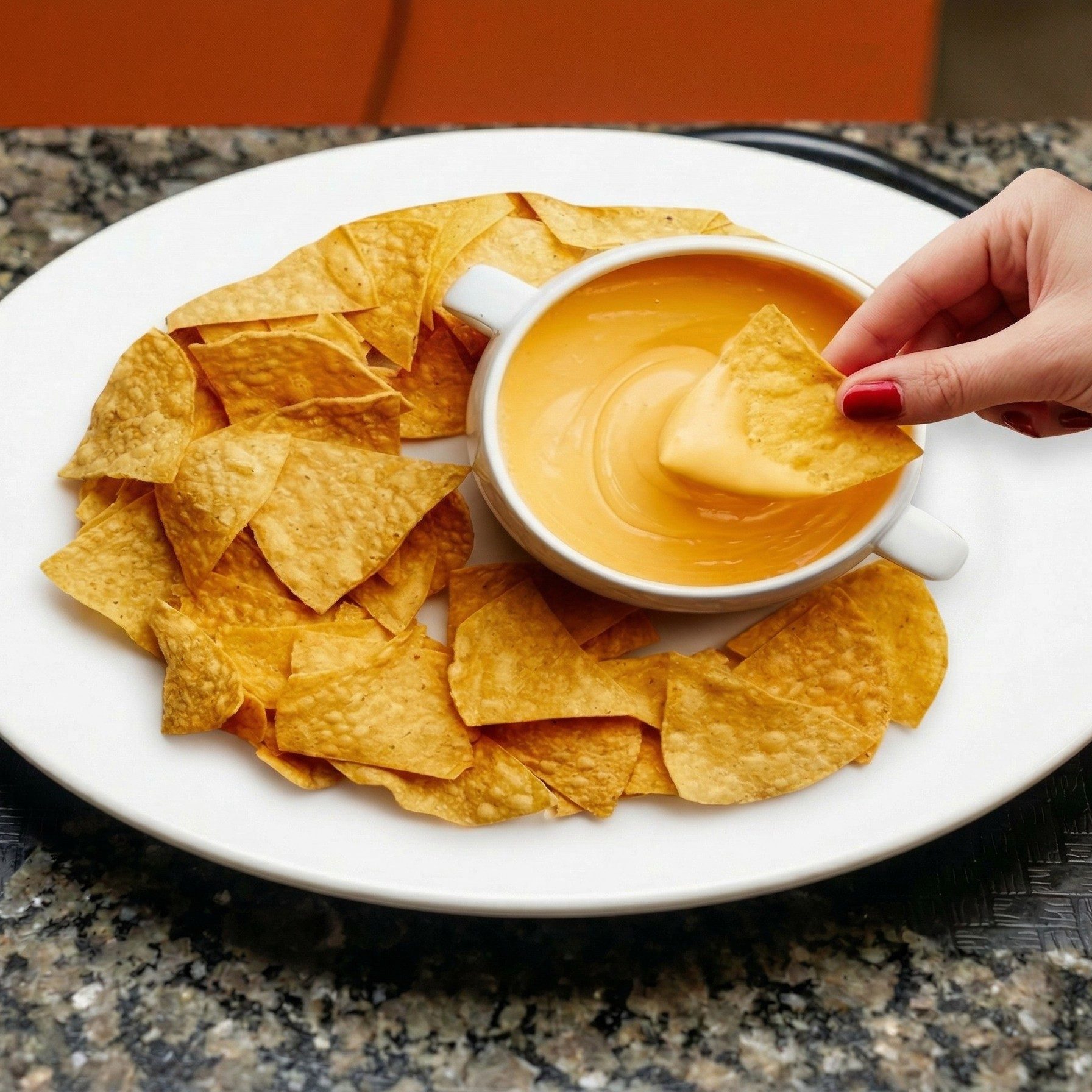 Chips and Queso.